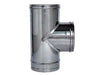 Raccordo A T 90 ° In Acciaio Inox Aisi 304 Monoparete Spessore Mm.05 Ffm Ee ¸ Mm.120