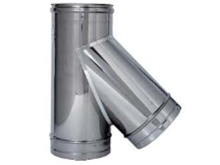 Raccordo Braga A 135 ° Acciaio Inox Aisi 304 Monoparete Spess. Mm.05 Ee ¸ Mm.300
