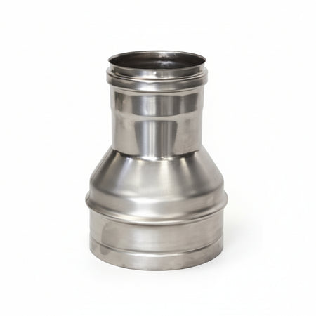 Riduzione Per Tubo Acciaio Inox Aisi 304 F/M Monoparete Spess. Mm.0,5 F Ø Mm.100 M Ø Mm.80