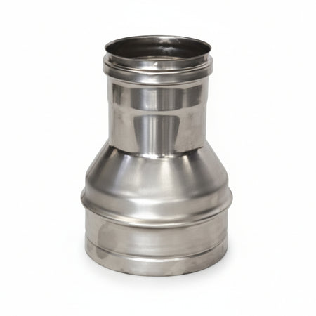 Riduzione Per Tubo Acciaio Inox Aisi 304 F/M Monoparete Spess. Mm.0,5 F Ø Mm.130 M Ø Mm.100