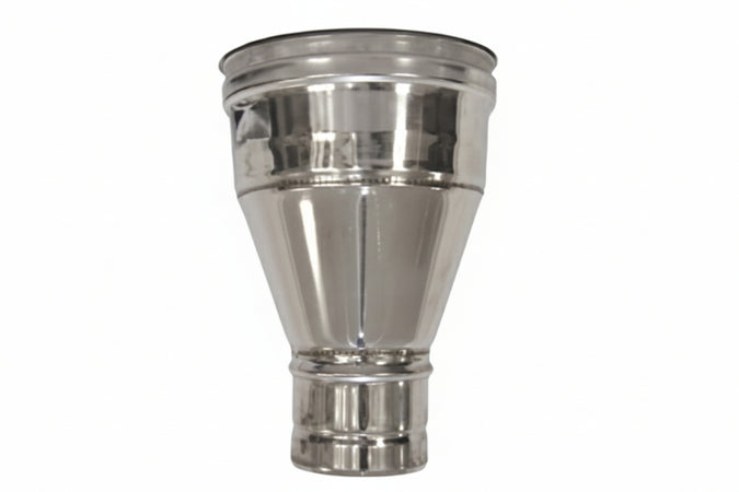 Aumento Per Tubo Acciaio Inox Aisi 304 F/M Monoparete Spessore Mm.0,5 F Ø Mm.80 M Ø Mm.100
