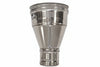 Aumento Per Tubo Acciaio Inox Aisi 304 F/M Monoparete Spessore Mm.0,5 F Ø Mm.100 M Ø Mm.120