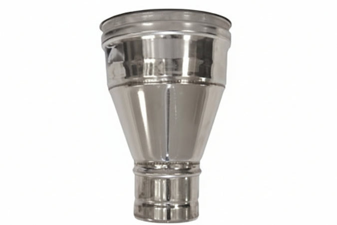 Aumento Per Tubo Acciaio Inox Aisi 304 F/M Monoparete Spessore Mm.0,5 F Ø Mm.100 M Ø Mm.120