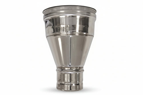 Aumento Per Tubo Acciaio Inox Aisi 304 F/M Monoparete Spessore Mm.0,5 F Ø Mm.100 M Ø Mm.130