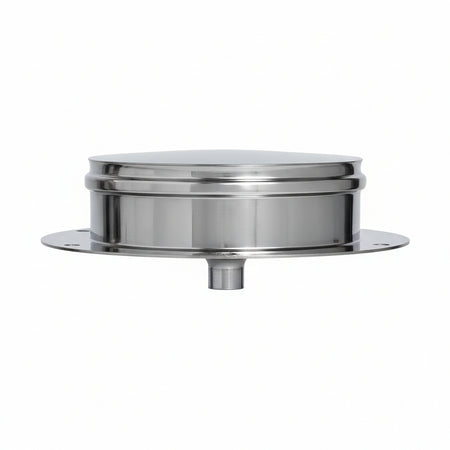 Tappo Raccolta Condensa In Acciaio Inox Aisi 304 Monoparete Spess Mm.0,5 Ø Mm.80
