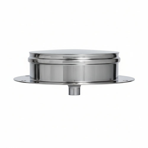 Tappo Raccolta Condensa In Acciaio Inox Aisi 304 Monoparete Spess Mm.0,5 Ø Mm.80
