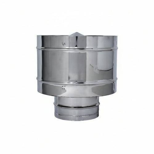 Terminale Di Scarico A Botte Acciaio Inox Aisi 304 Monoparete Ø Mm.130