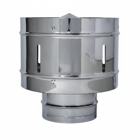Terminale Di Scarico A Botte Acciaio Inox Aisi 304 Monoparete Ø Mm.200