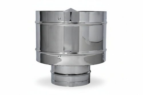 Terminale Di Scarico A Botte Acciaio Inox Aisi 304 Monoparete Ø Mm.250