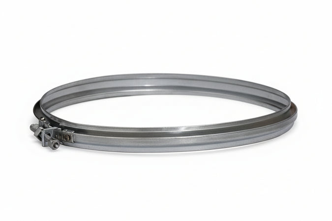 Fascette Bloccaggio Acciaio Inox Aisi 304 Monoparete Spessore Mm.0,5- - Ø Mm.130 - 10 Pezzi