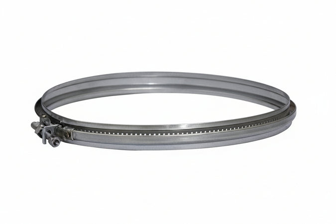 Fascette Bloccaggio Acciaio Inox Aisi 304 Monoparete Spessore Mm.0,5- - Ø Mm.150 - 10 Pezzi
