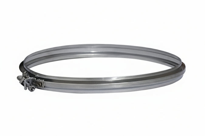 Fascette Bloccaggio Acciaio Inox Aisi 304 Monoparete Spessore Mm.0,5- - Ø Mm.180 - 10 Pezzi