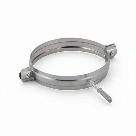 Collare Reggitubo In Acciaio Inox Aisi 304 Monoparete Spessore Mm.0,5- - Ø Mm.150 - 5 Pezzi