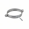 Collare Reggitubo In Acciaio Inox Aisi 304 Monoparete Spessore Mm.0,5- - Ø Mm.180 - 2 Pezzi