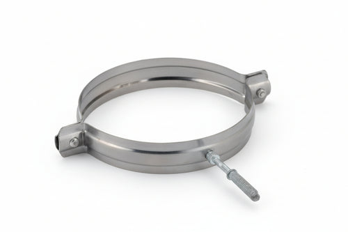 Collare Reggitubo In Acciaio Inox Aisi 304 Monoparete Spessore Mm.0,5- - Ø Mm.300 - 5 Pezzi