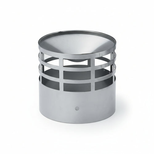 Terminale Di Scarico In Acciaio Inox Per Stufe A Pellet Ø Cm.8