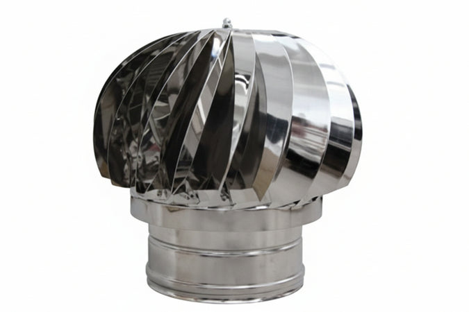 Fumaiolo Testa Radiante Girevole Tondo Ø Cm.12 In Acciaio Inox