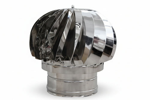 Fumaiolo Testa Radiante Girevole Tondo Ø Cm.15 In Acciaio Inox