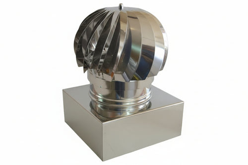 Fumaiolo Testa Radiante Girevole Quadro Cm.32X42 In Acciaio Inox