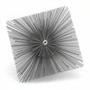 Scovolo Quadro In Acciaio Piatto- - Cm.20X20 - 2 Pezzi
