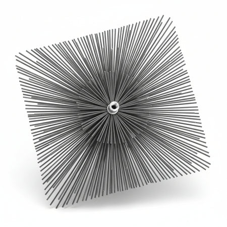 Scovolo Quadro In Acciaio Piatto- - Cm.20X20 - 2 Pezzi