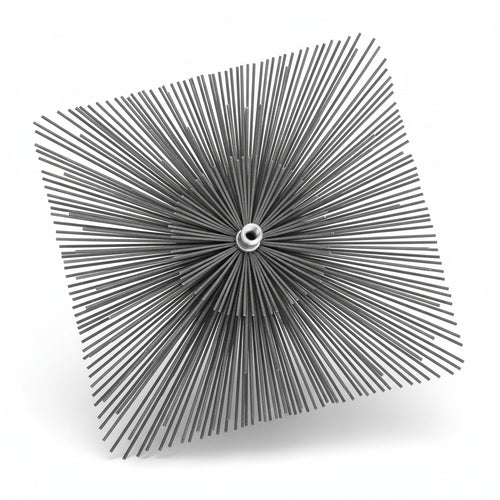 Scovolo Quadro In Acciaio Piatto- - Cm.20X20 - 2 Pezzi
