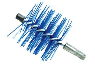 Scovolo A Elica In Nylon Per Stufe A Pellet- - Ø Mm.100 - 3 Pezzi