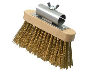 Spazzola Da Forno Acciaio Girevole Per Cenere Cm.13X3,2 Falci