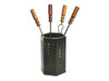 Set Attrezzi Da Camino Con Secchiello Esagonale Cm.50H. (669A) Mille