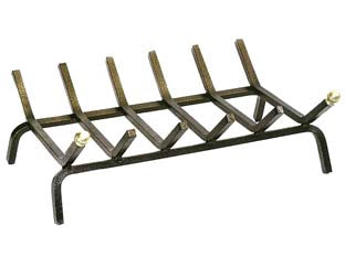 Brucialegna Rettangolare A 6 Barre Per Camino Cm.46X35X16H. (622) Mille