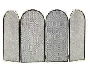 Parascintille Quattro Ante Ad Archi Per Camino Cm.95X50H. (670B) Mille