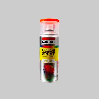 Bomboletta Spray Fluorescente Soudal 400 Ml - Rosso - 6 Pezzi- Soudal