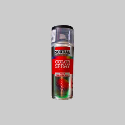 Smalto Spray Alte Temperature Soudal 400 Ml - Nero - 6 Pezzi- Soudal