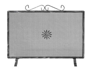 Parascintille Rettangolare Con Decoro Per Camino Cm.70X50H.