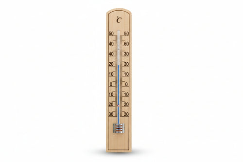 Termometro Legno Eco- - Chiaro - Mm.200X36 - 3 Pezzi Molletherm