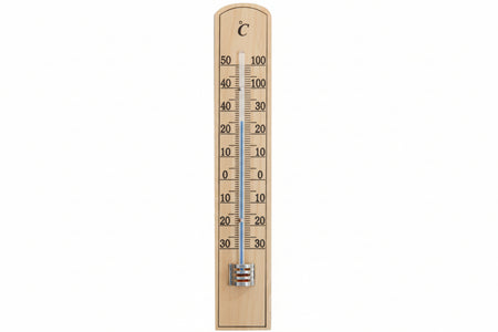 Termometro Legno Eco- - Scuro - Mm.200X36 - 5 Pezzi Molletherm