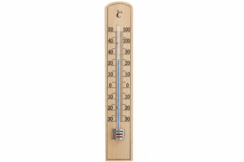Termometro Legno Eco- - Scuro - Mm.200X36 - 5 Pezzi Molletherm