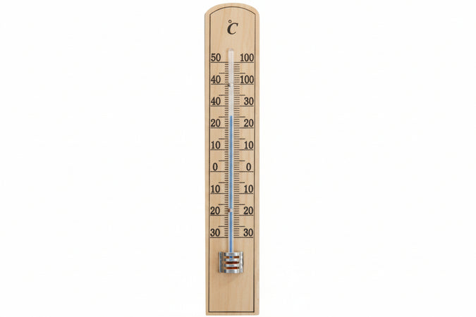 Termometro Legno Eco- - Scuro - Mm.200X36 - 5 Pezzi Molletherm