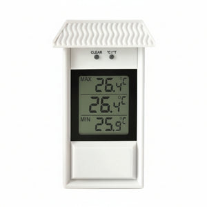 Termometro Plastica Min/Max Digitale Bianco Mm.150X80 Molletherm