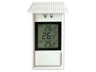 Termometro Plastica Min/Max Digitale Bianco Mm.150X80 Molletherm