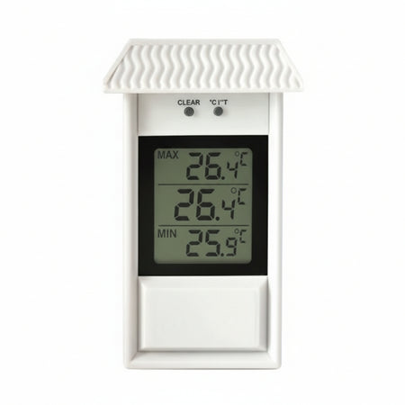 Termometro Plastica Min/Max Digitale Bianco Mm.150X80 Molletherm