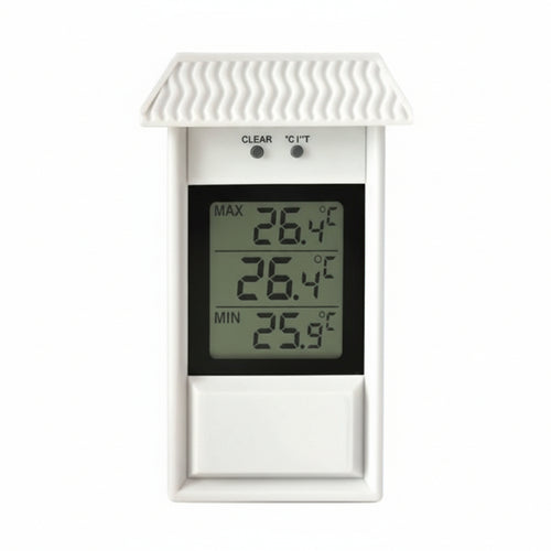 Termometro Plastica Min/Max Digitale Bianco Mm.150X80 Molletherm