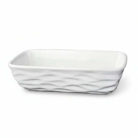 Umidificatore In Ceramica Vaschetta Rigata Bianca- - Cm.10X6X24H. - 12 Pezzi Il Coccio
