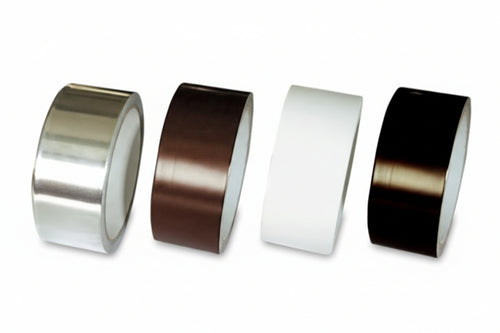 Nastro Adesivo In Alluminio Per Alte Temperature- - Mm.40X9 Mt. Colore Marrone - 3 Pezzi Geko