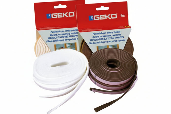 Parafreddo In Pvc Profilo I- - Mm.9H. Rotolo Da Mt.6 Colore Bianco - 8 Pezzi Geko