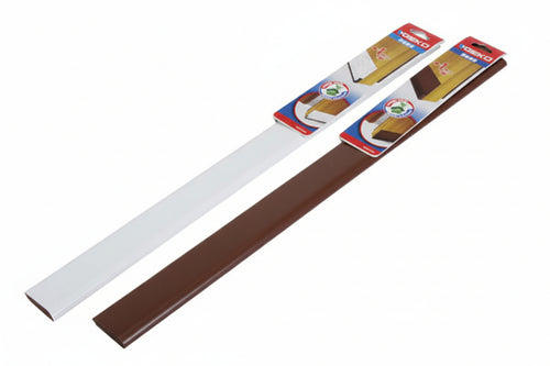Parafreddo Adesivo In Pvc Flessibile Con Feltro Per Porte- - Cm.100, Colore Marrone - 50 Pezzi Geko