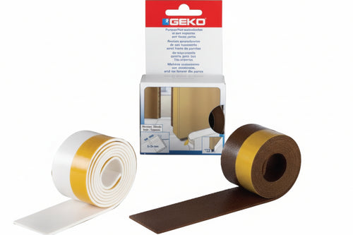 Parafreddo Adesivo In Pvc Espanso Per Porte Soft- - Cm.3.8X100 Bianco - 4 Pezzi Geko