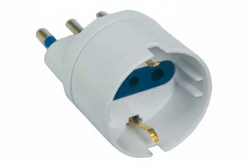 Adattatore 2P+T Con Presa Schuko Bianca- - Spina 16A Bianco - 20 Pezzi Syntesy