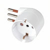 Adattatore Salvaspazio Schuko 90 ° 2P+T Bianco- - 16A - 5 Pezzi