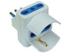 Adattatore Triplo 2P+T Con Schuko Bianco- - Spina 16A E Prese 10/16A Bianco - 20 Pezzi Syntesy